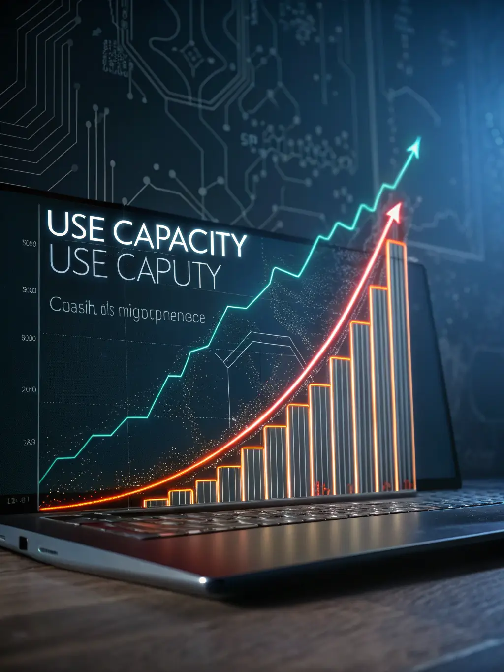An image illustrating the scalability of the Moodle platform, showing a graph with increasing user capacity and seamless performance.