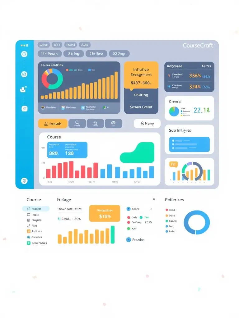 A user-friendly Moodle dashboard interface with customizable course options, showcasing the ease of creating and managing online courses with edoove.